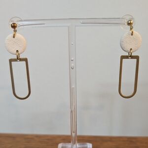 White & Gold dangles
